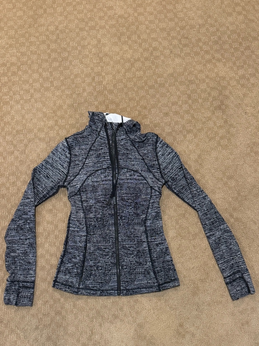 Lululemon Hooded Define Jacket Heathered Gray Zip-Up Active Jacket